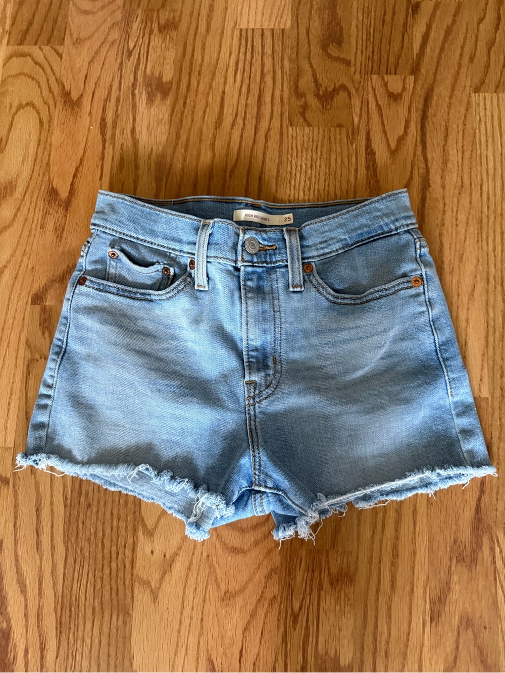 Levi's High Rise Denim Shorts